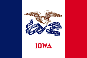 State flag for Iowa