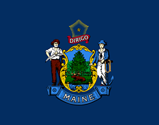 State flag for Maine