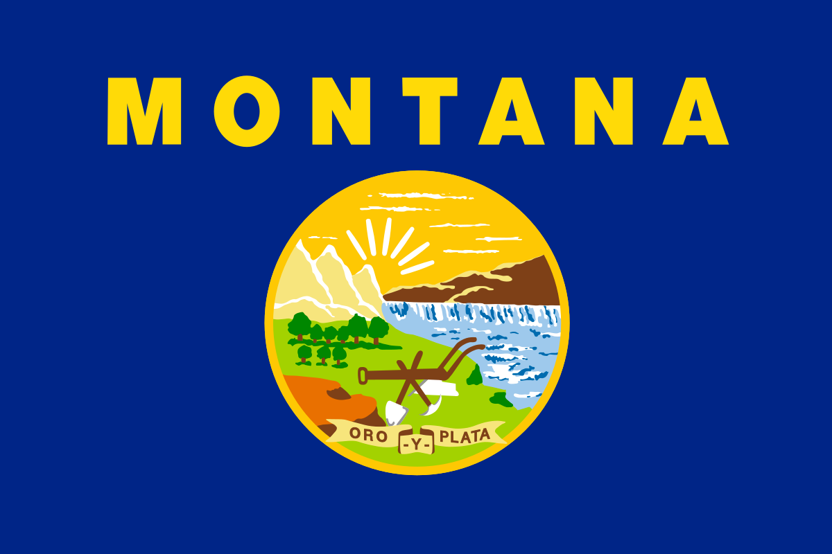 State flag for Montana