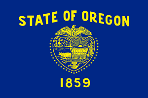 State flag for Oregon