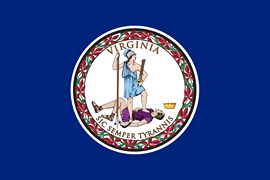 State flag for Virginia