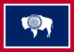 State flag for Wyoming